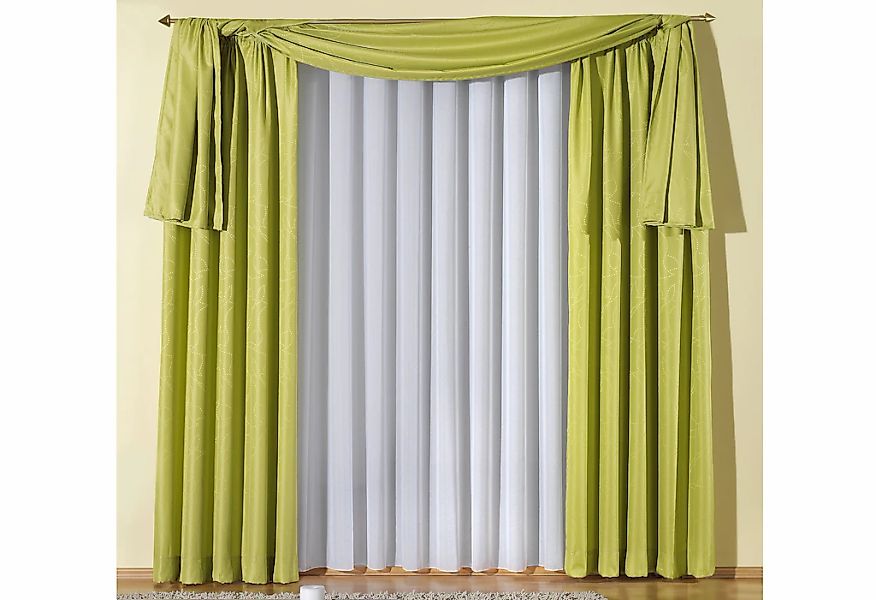 Wirth Vorhang "Janine" Kräuselband 1 Stk. tlg. günstig online kaufen