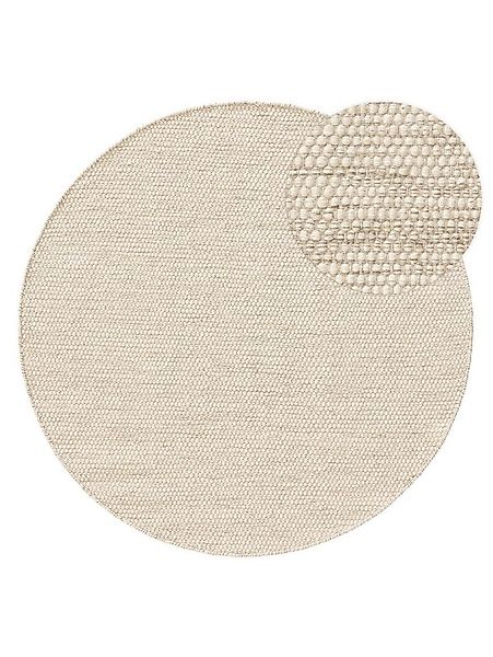 benuta Wollteppich Rocco, rund, Höhe: 5 mm, Teppich Wohnzimmer, Schlafzimme günstig online kaufen