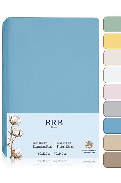 BRB HOME Spannbettlaken 60x120 für Baby, Bettlaken, Jersey für Babybett & K günstig online kaufen