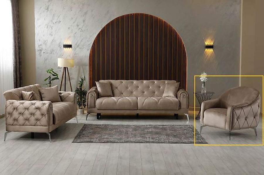 Sessel ca. 76x91x85 cm Cappuccino günstig online kaufen