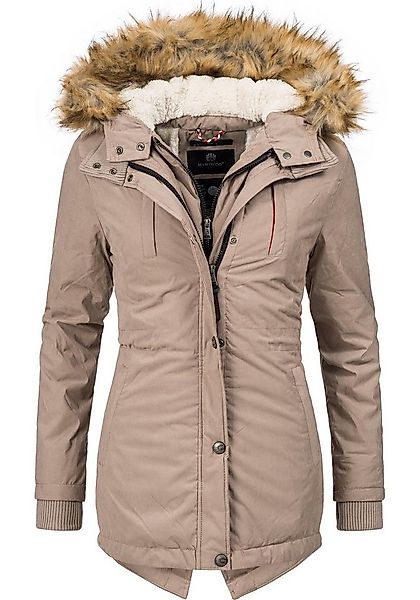 Marikoo Wintermantel Akira edler Winterparka mit Kunstfellkapuze günstig online kaufen