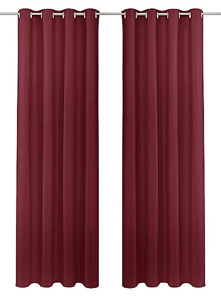 my home Gardine SOLA (1 St), Ösen, verdunkelnd, Polyester, blickdicht, Ösen günstig online kaufen