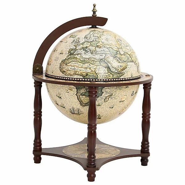vidaXL Barschrank Globus-Bar Braun Massivholz Eukalyptus günstig online kaufen
