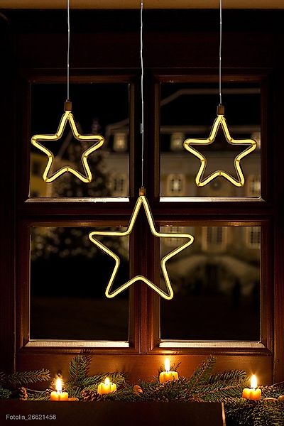 my home LED-Lichtervorhang Vinets, Weihnachtsstern, Weihnachtsdeko, günstig online kaufen