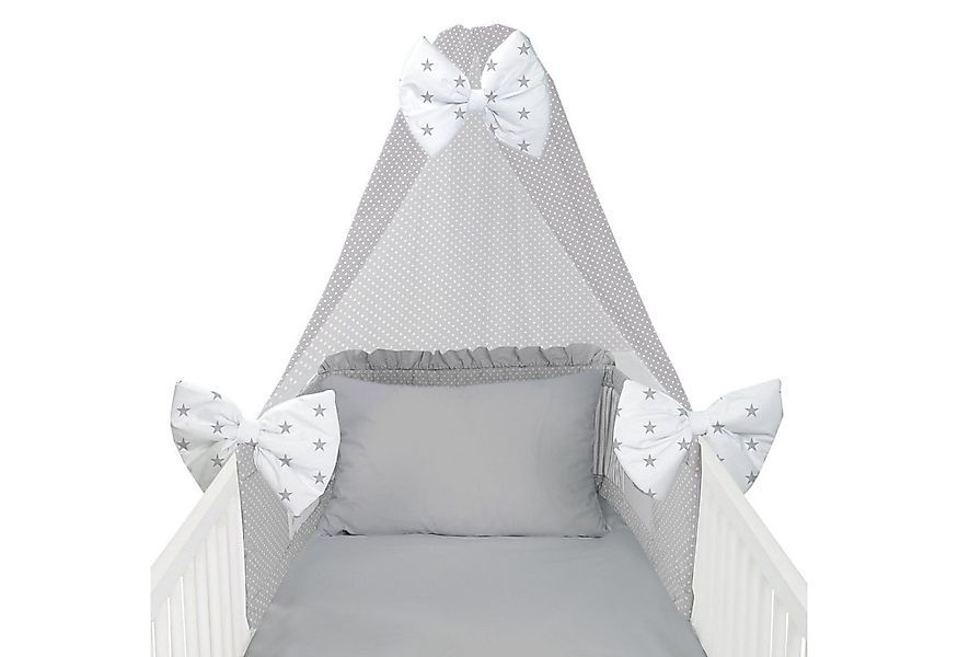 Amilian Babybettwäsche Set 7-teilig - Bettwäsche 100x135 - Kissenbezug 40x6 günstig online kaufen