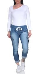 CLEO STYLE Jogginghose Damen Jogginghose Jeans günstig online kaufen