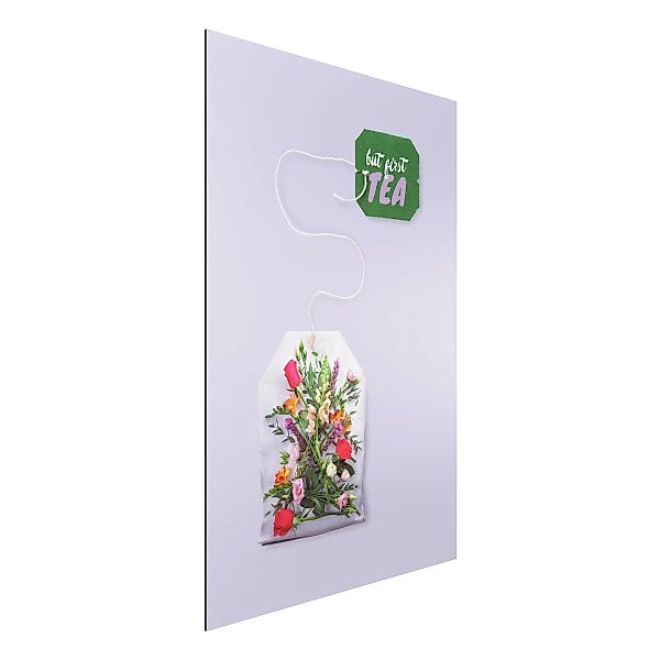 Alu-Dibond Bild Blumen - Hochformat 2:3 Blumentee günstig online kaufen