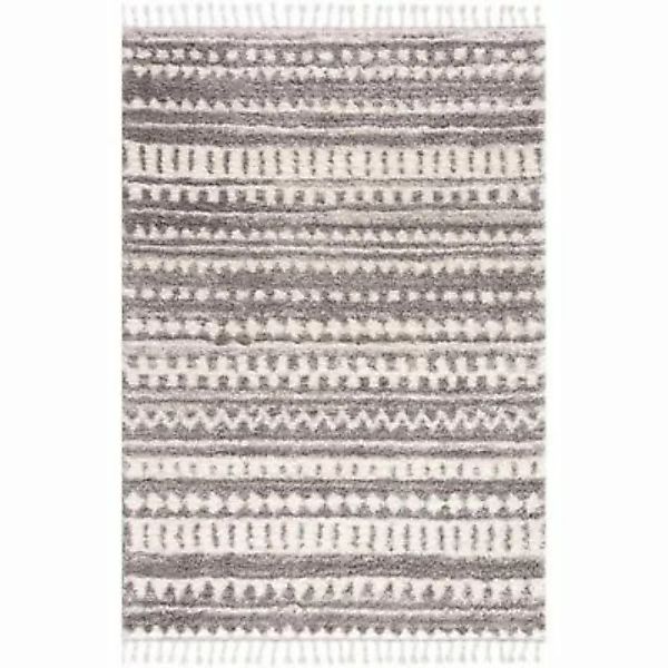 carpet city® Hochflor Teppich Pulpy 542 grau Gr. 120 x 160 günstig online kaufen