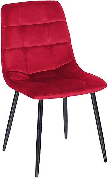 CLP Esszimmerstuhl Tilde, Samt/Stoff, ohne Armlehne, günstig online kaufen