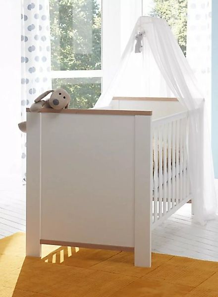 Mäusbacher Babybett in weiß matt lack / asteiche günstig online kaufen