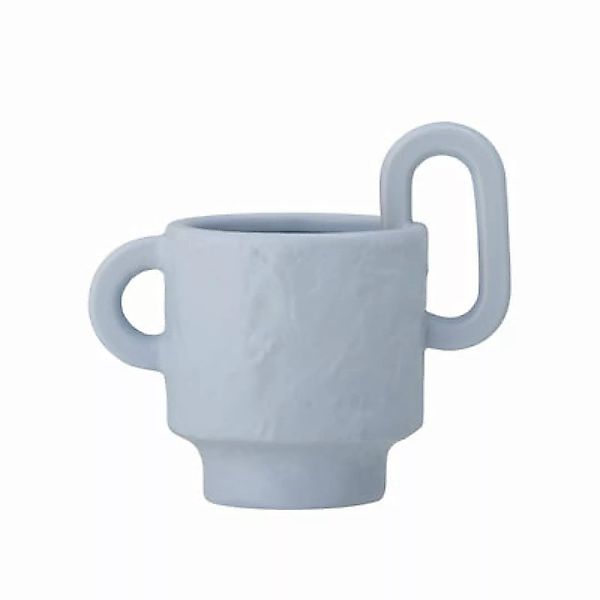 Übertopf Alfine keramik blau / Steingut - 16,5 x 10 cm - Bloomingville - Bl günstig online kaufen