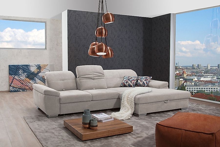 alina Ecksofa »Tessa« inkl. Sitztiefenverstellung, wahlweise mit Bettfunkti günstig online kaufen