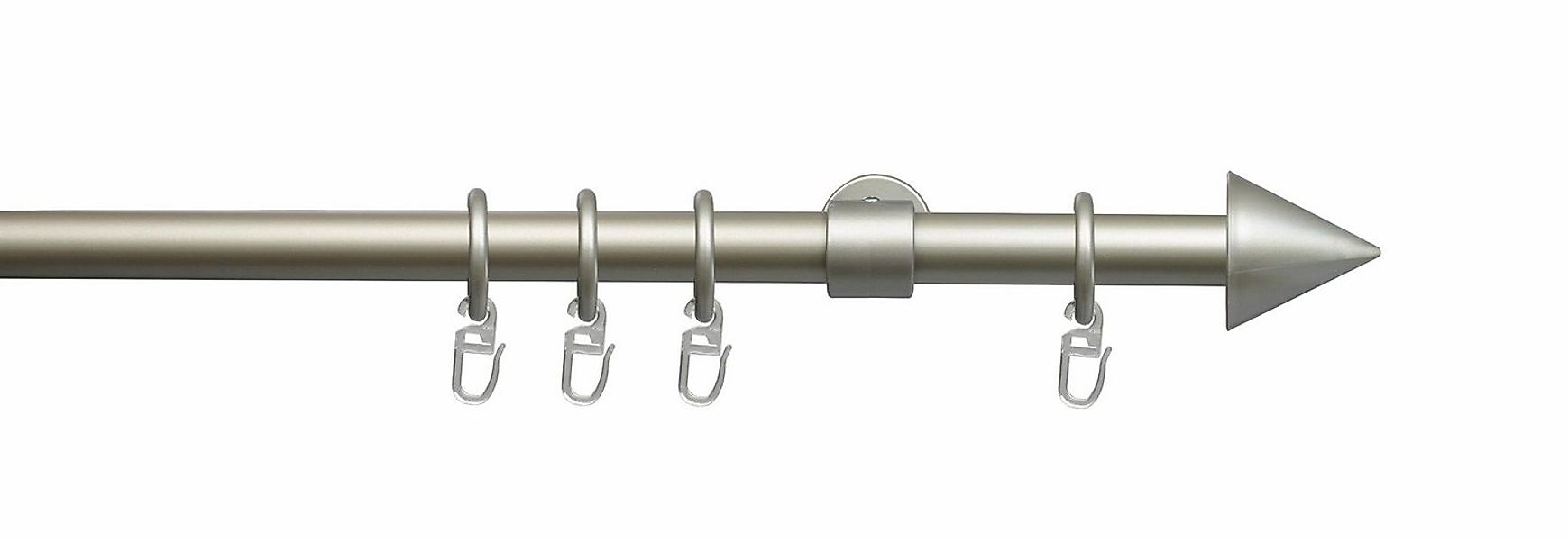 Liedeco Gardinenstange Kegel, Ø 20 mm, 1-läufig, Fixmaß, verschraubt, Metal günstig online kaufen