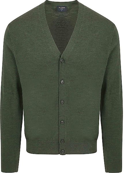 Olymp Strickjacke Wolle Dunkelgrün - Größe XL günstig online kaufen
