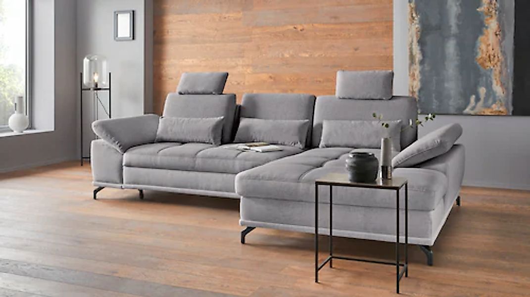 Places of Style Ecksofa Costello, mit Sitztiefenverstellung und Armlehnfunk günstig online kaufen