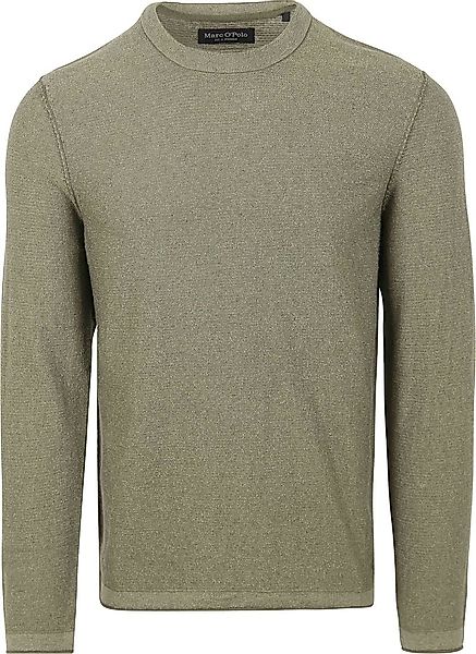 Marc O'Polo Pullover Linen Blend Grün - Größe XL günstig online kaufen