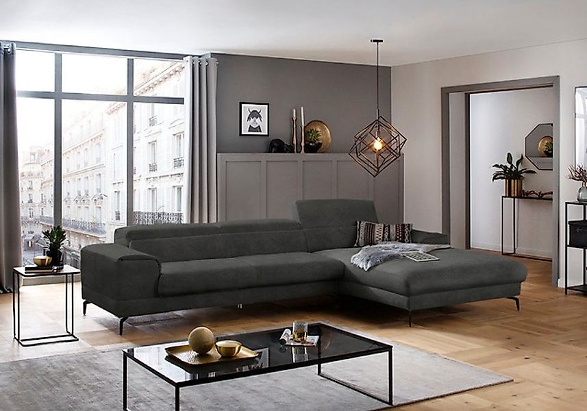 W.SCHILLIG Ecksofa »piedroo, Designsofa mit tollem Sitzkomfort, bequem, L-F günstig online kaufen