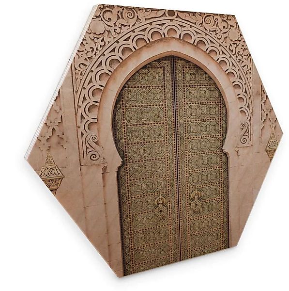Wall-Art Holzbild "Marokkanische Tür Holzbild", Tiere, (1 St., Dekorativer günstig online kaufen