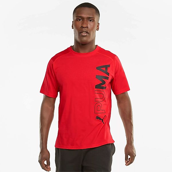 PUMA Herren Trainings-T-Shirt mit kurzem Arm | Mit Aucun | Rot | Größe: S günstig online kaufen
