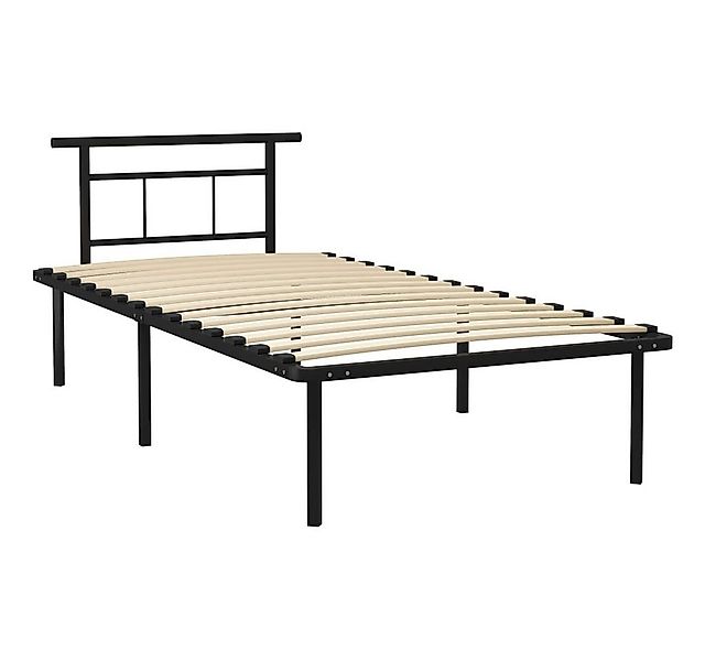 vidaXL Bett Bettgestell Schwarz Metall 100x200 cm günstig online kaufen