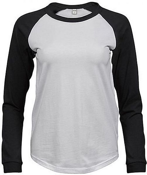 Tee Jays Langarmshirt Damen Baseball Tee / 100% gekämmte Baumwolle günstig online kaufen