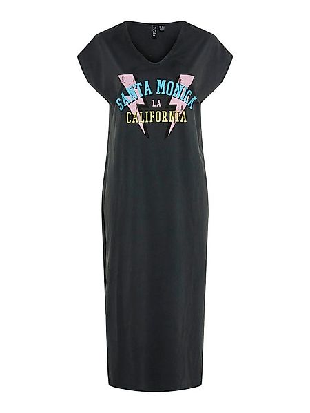 pieces Midikleid Leichtes Baumwoll-Midikleid mit V-Ausschnitt günstig online kaufen
