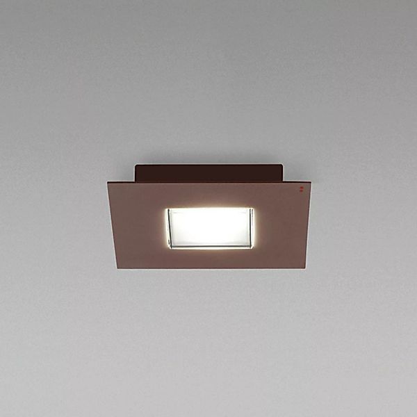 Fabbian Quarter - braune LED-Deckenlampe 2flg. günstig online kaufen