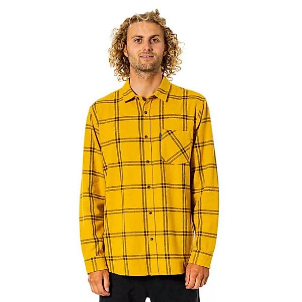 Rip Curl Checked Out Langarm Hemd L Mustard günstig online kaufen