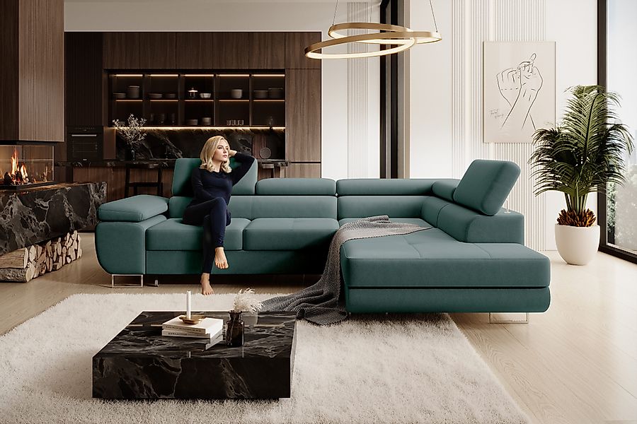 NEXT COLLECTION Ecksofa Wild, Verstellbare Kopfstützen, günstig online kaufen