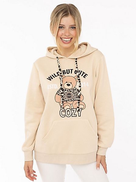 Zwillingsherz Hoodie "Wild But Cute" Mini-Me,mit niedlichem Teddybär und se günstig online kaufen