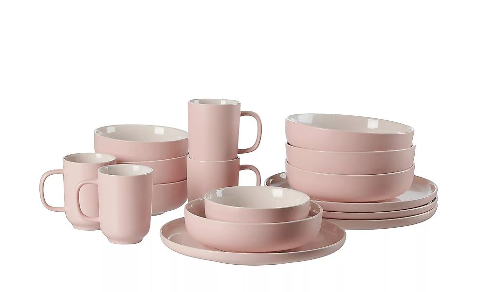 Ritzenhoff & Breker Kombiservice, 16-teilig  Jasper - rosa/pink - Steinzeug günstig online kaufen