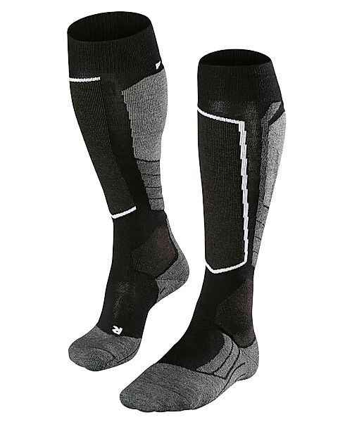 FALKE Skisocken SK2 Intermediate Wool (mittelstarke Polsterung) schwarz/gra günstig online kaufen