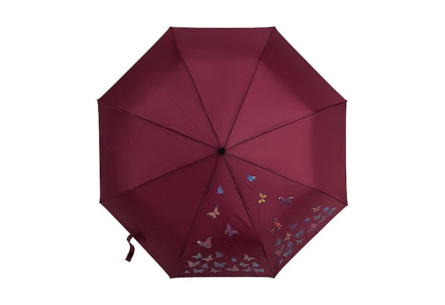 Susino Taschenregenschirm mit farbwechselnde Schmetterlingsmotive ø100cm günstig online kaufen