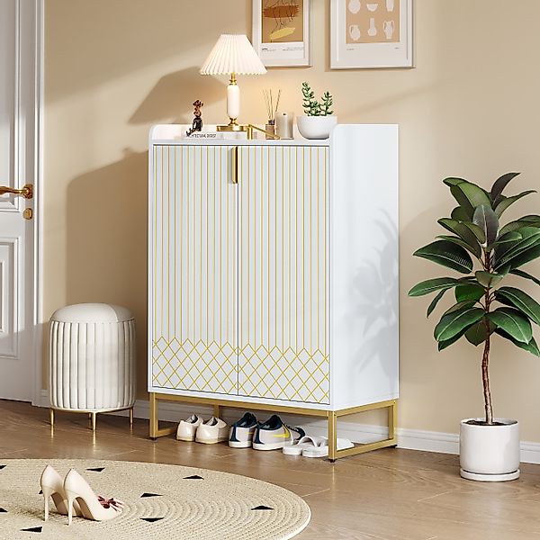 STILVORA Schuhschrank 2er-Set Schuhregal Flurschuhschrank Schuhkipper günstig online kaufen