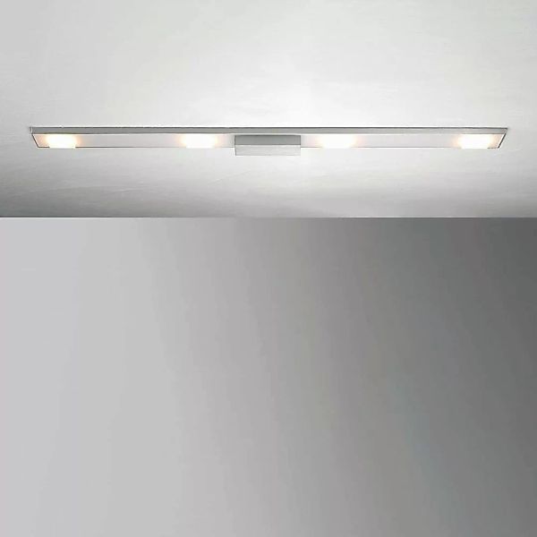 LED Deckenleuchte Slight in Aluminium-gebürstet 4x 7W 3120lm 120x900mm günstig online kaufen