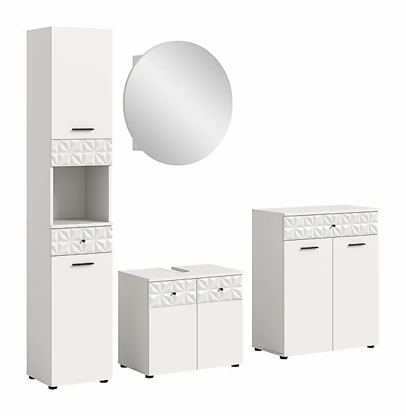 welltime Badezimmer-Set "VICENZA, TOPSELLER, Breite 195cm, 4-teilig, mit Or günstig online kaufen