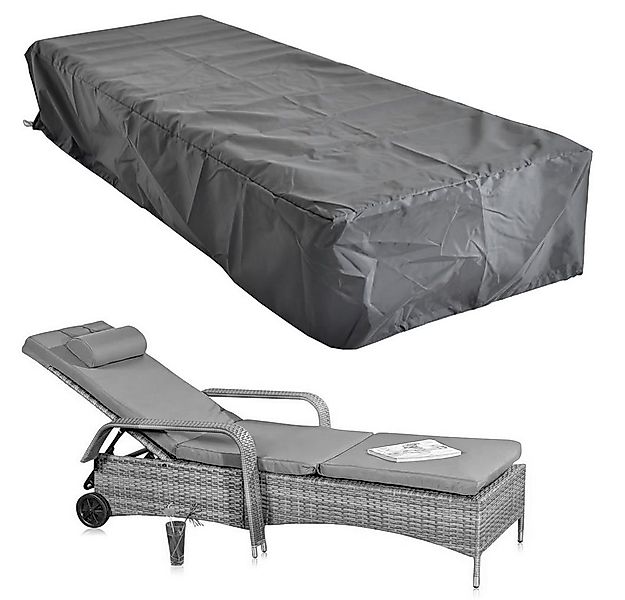 Feel2Home Gartenmöbel-Schutzhülle Schutzhülle 220x78x60 Schwarz Gartenmöbel günstig online kaufen