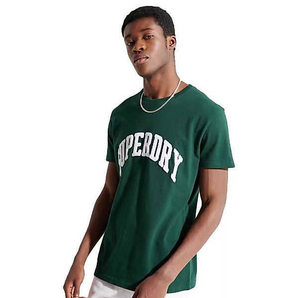 Superdry Varsity Arch Mono Kurzarm T-shirt XL Enamel Green günstig online kaufen