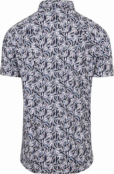 Desoto Short Sleeve Jersey Hemd Blumenmuster Lila - Größe L günstig online kaufen