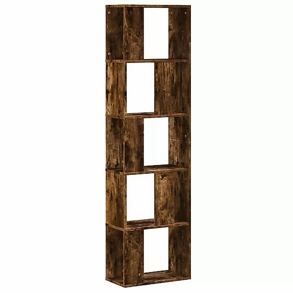 VidaXL Bücherregal 5 Böden Räuchereiche 45x23,5x162,5 cm Holzwerkstoff günstig online kaufen