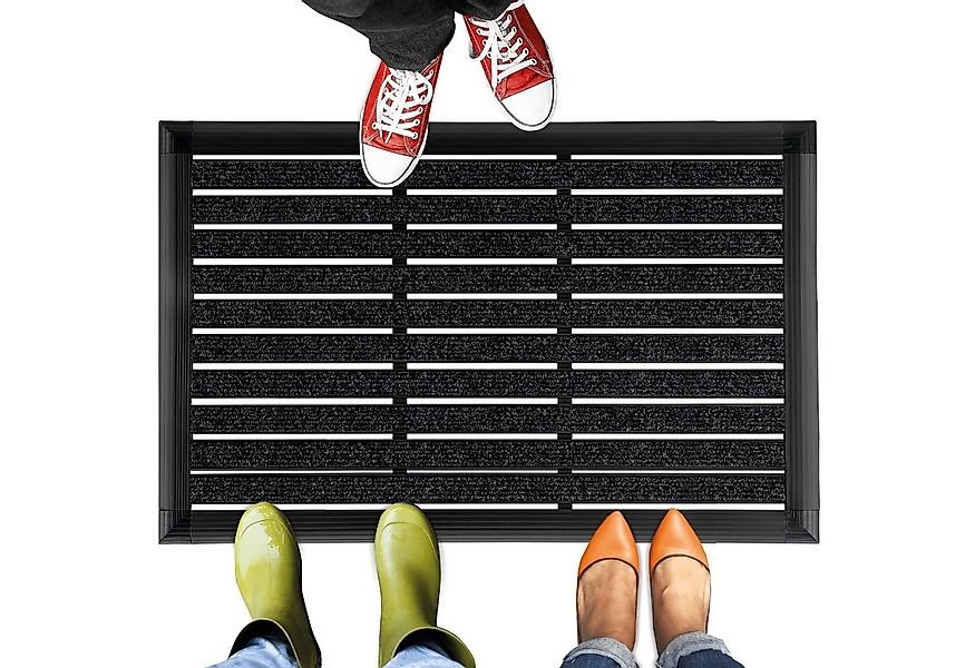 bomoe Fußmatte AluGant, Anthrazit Alu Fußabtreter 60x40cm günstig online kaufen