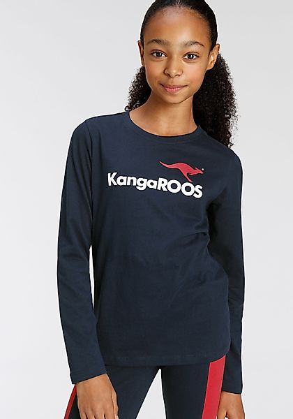 KangaROOS Langarmshirt Basic Logo Langarm, mit günstig online kaufen