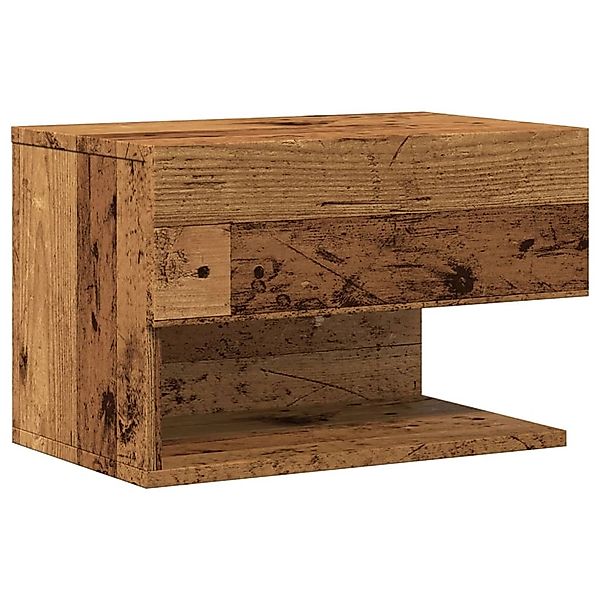 vidaXL Wand-Nachttisch Altholz-Optik 856820 günstig online kaufen