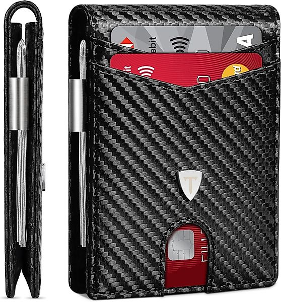 TEEHON Geldbörse Herren Slim Wallet RFID günstig online kaufen