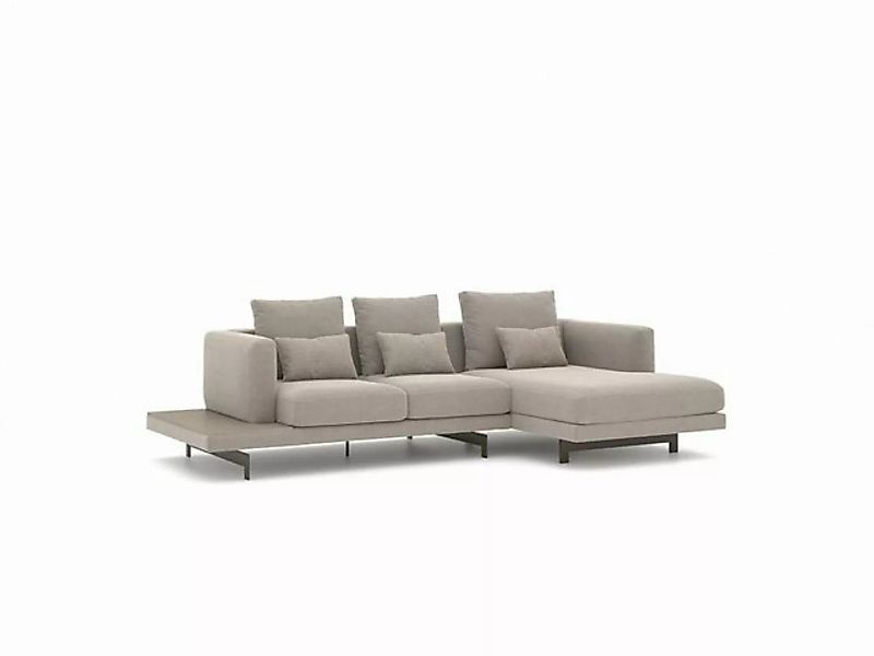JVmoebel Ecksofa Designer Grau Sofa L-Form Modern Ecksofa Polstermöbel Wohn günstig online kaufen