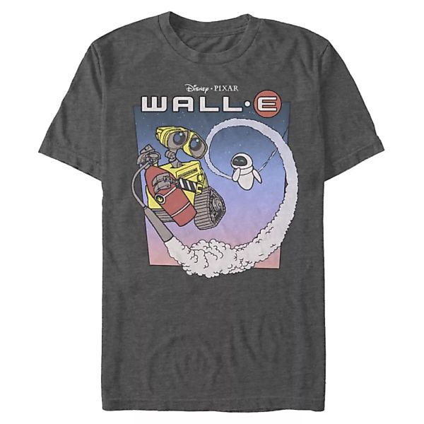 Pixar - Wall-E - Wall-e Walle and Eve in Space - Männer T-Shirt günstig online kaufen