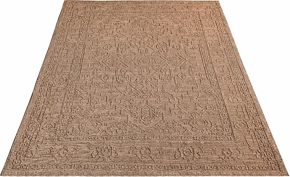 Paco Home Teppich "Rimini 413" rechteckig 4 mm Höhe Flachgewebe, Uni Farben günstig online kaufen