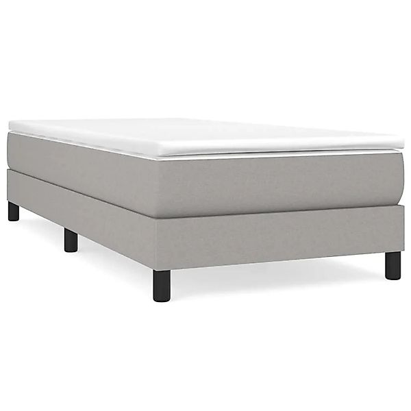 vidaXL Boxspringbett Hellgrau 90x190 cm Stoff1393351 günstig online kaufen