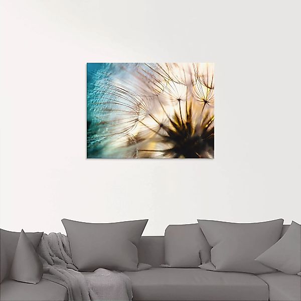 Artland Glasbild "Pusteblume Makro abstrakt", Blumen, (1 St.) günstig online kaufen