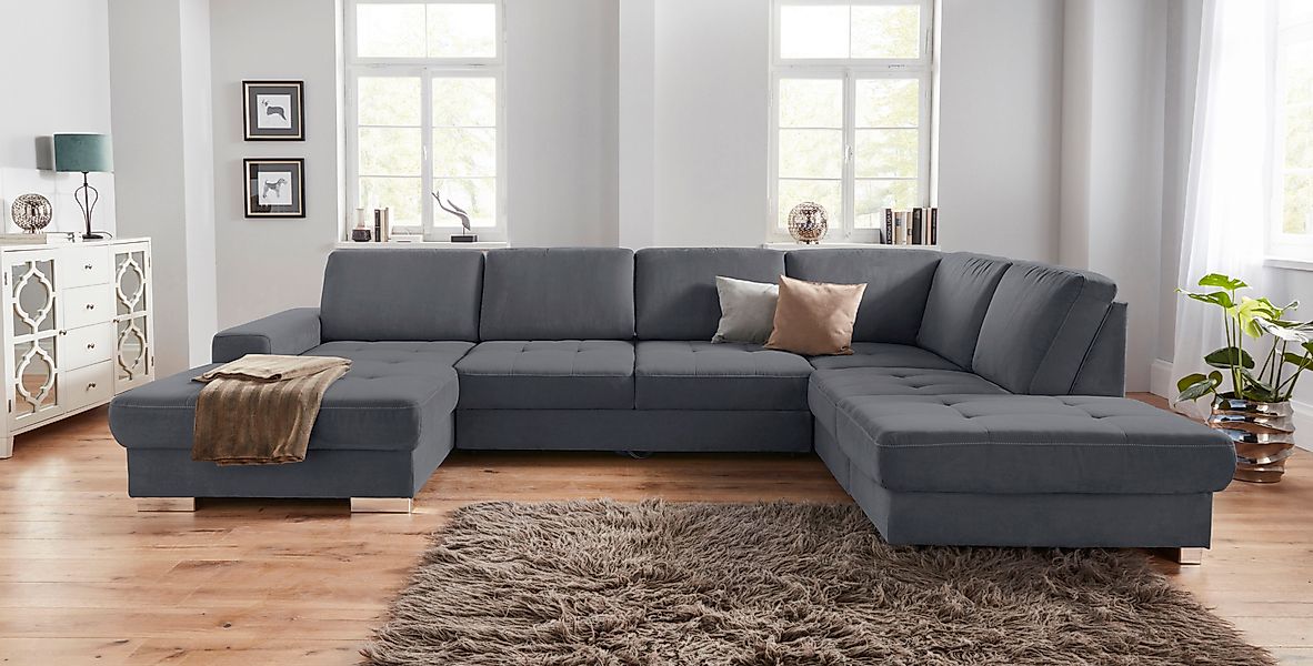 sit&more Wohnlandschaft »Santorini U-Form« mit Federkern und Sitztiefenvers günstig online kaufen